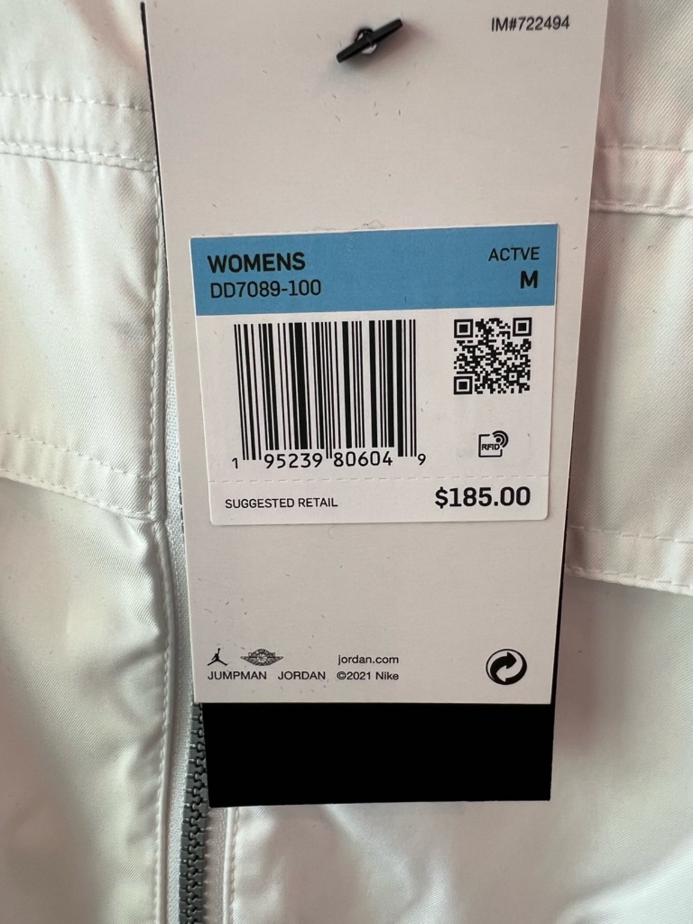RARE Jordan White jumpsuit with Zip & Cargo Pockets - Picture 5 of 15